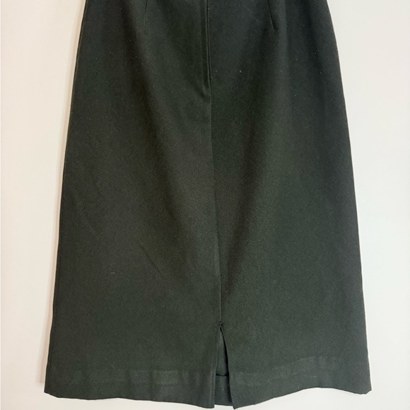Typhany Vintage Elegant Dark Green Women's midi Skirt in size 14 - Picture 3 of 11